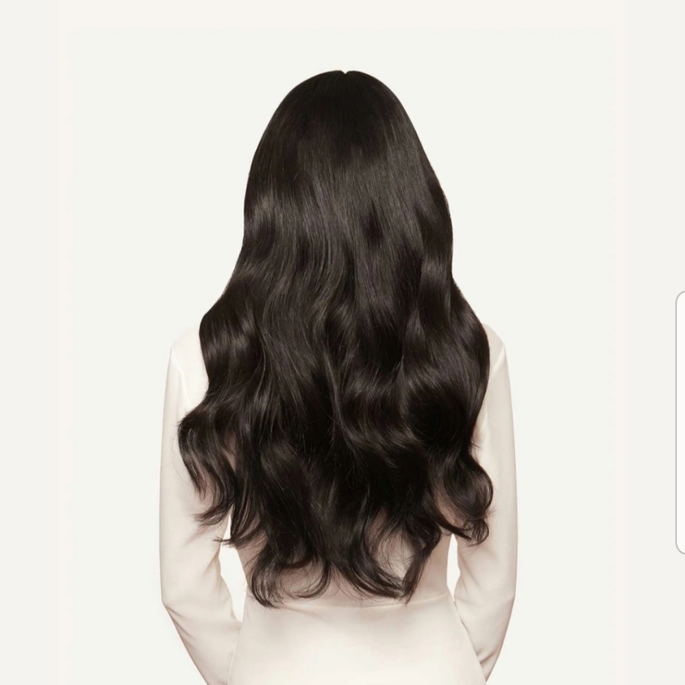 Luxy black clip in hair extensions